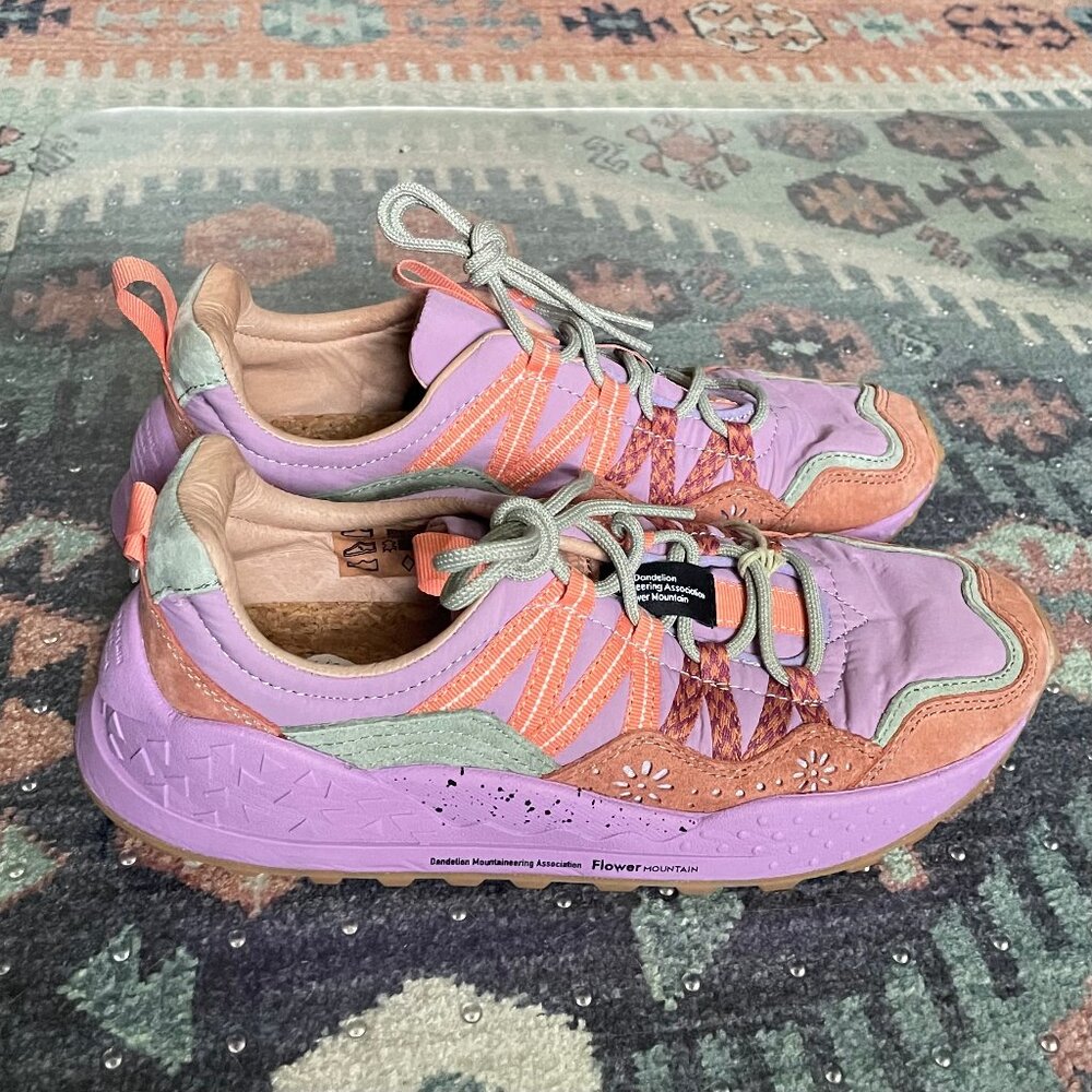 NWT - Flower Mountain Washi Sneakers (purple / orange)